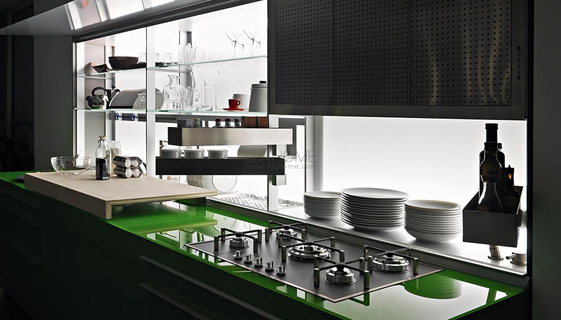 new logica system2011 Artematica Vitrum Verde Prato 餐邊柜