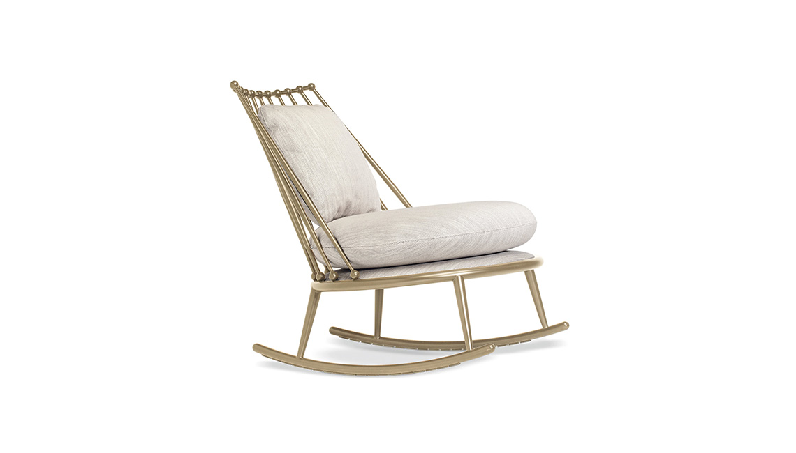 AURORA BACCHETTATA POLTRONA A DONDOLO休閑椅