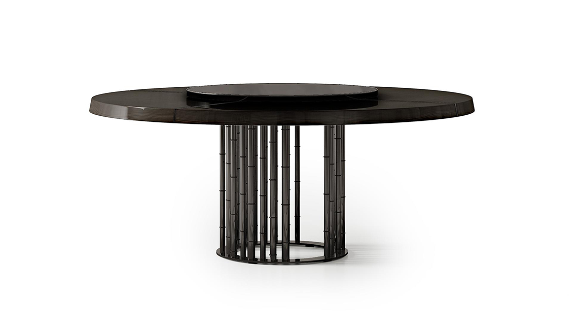 Tavolo tondo da 180 con Lazy Susan My Story餐桌