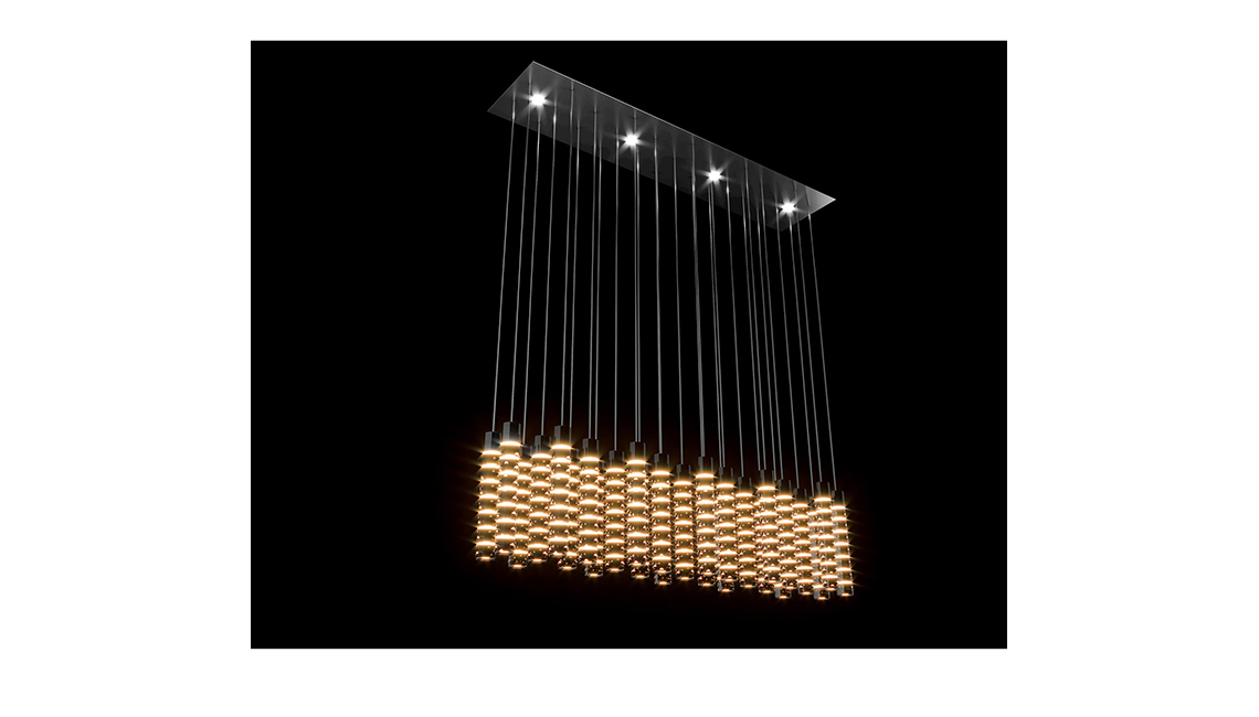 Lampadario rettangolare Black & More吊燈