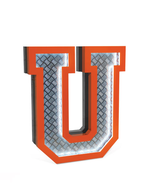 DELIGHTFULLLETTER U GRAPHIC臺燈