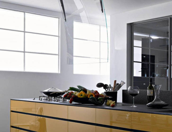 VALCUCINEArtematica Vitrum Giallo Terra廚房